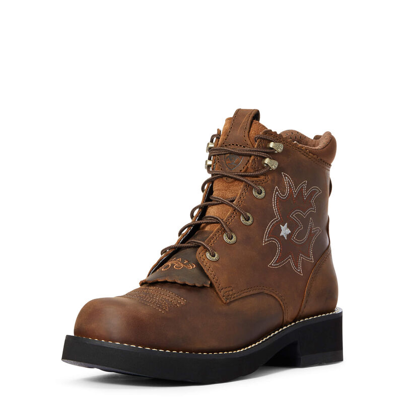 Botas Vaqueras Ariat Probaby Lacer Marrones Oscuro Mujer - Chile 937-BIZPNY